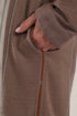 Long reversible jacquard coat